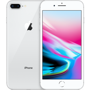 Begagnad Apple iPhone 8 Plus 64GB silver Bra skick
