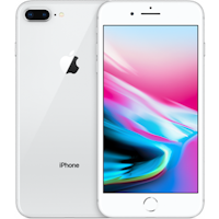 Begagnad Apple iPhone 8 Plus 64GB silver Bra skick