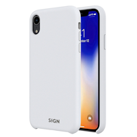 SiGN Liquid Silicone Case för iPhone XR - Vit
