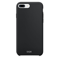SiGN Liquid Silicone Case för iPhone 7 & 8 Plus - Svart