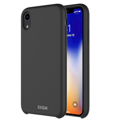 SiGN Liquid Silicone Case för iPhone X & XS - Svart