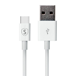 SiGN USB-C kabel för Snabbladdning 1 m - Vit