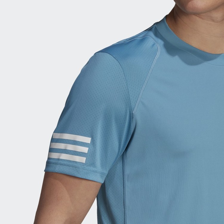 Adidas Club 3-Stripes T-Shirt Blue