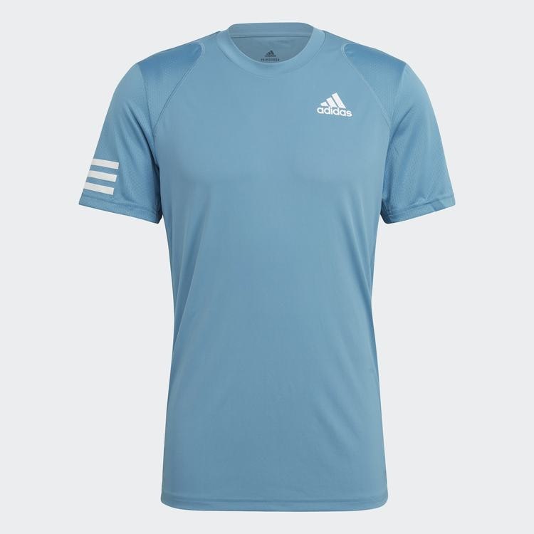 Adidas Club 3-Stripes T-Shirt Blue