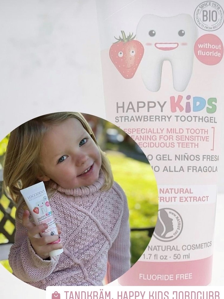 Tandkräm, Happy Kids jordgubb