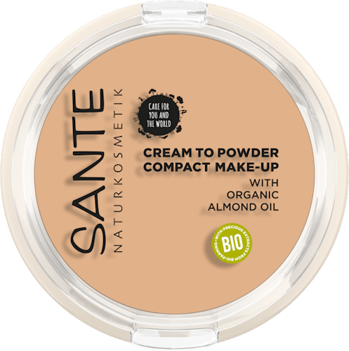 Compact make-up 01 Cool Ivory, "cream to powder"