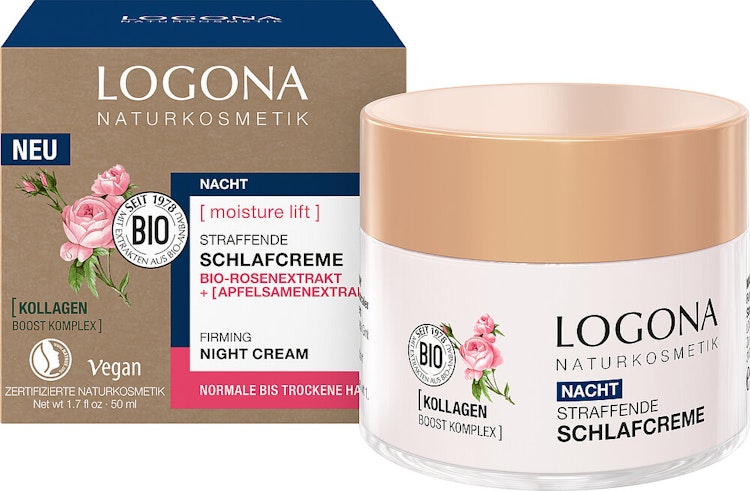 Moisture Lift Firming Night Cream för torr & normal hud - ros & äppelfrö