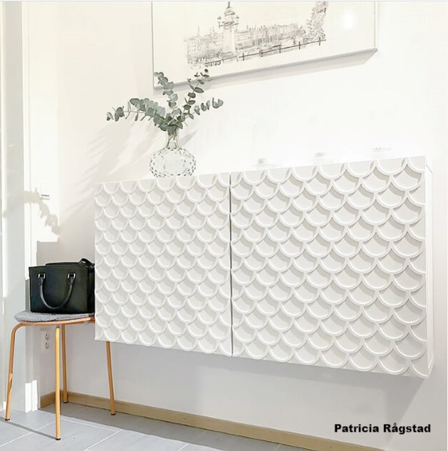 Adele - front pattern for Bestå cabinet door 60 x 64 cm