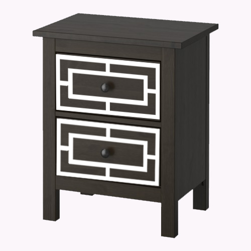 Emil - furniture decor for IKEA Hemnes chest of 2 drawers