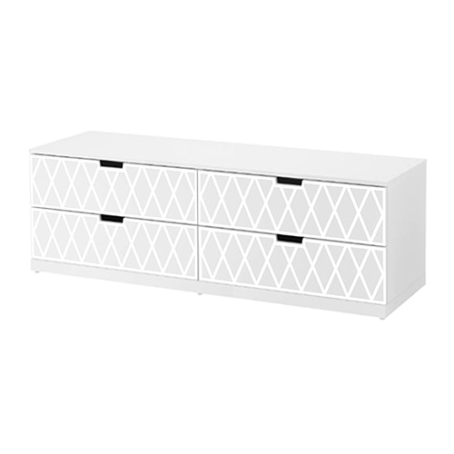 Rut- front pattern for Nordli chest of drawers 80cm (47cm deep)