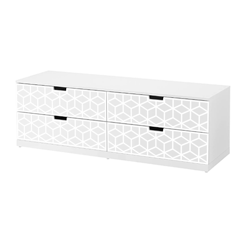 Elli - front pattern for Nordli chest of drawers 80cm (43cm deep)