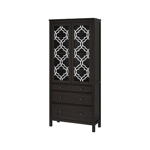 Fia - front pattern for HEMNES display cabinet