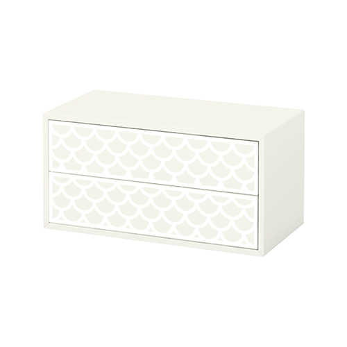Adele - front pattern for EKET 2 drawers 35x70cm