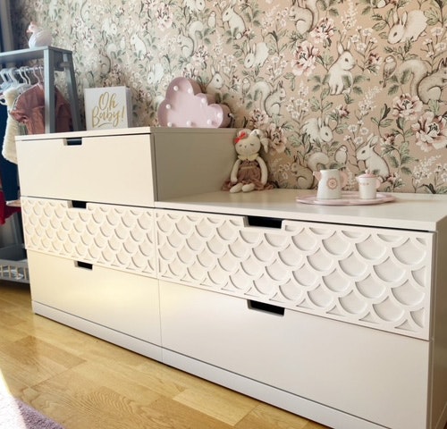 Adele - front pattern for Nordli dresser 80cm (47cm deep)