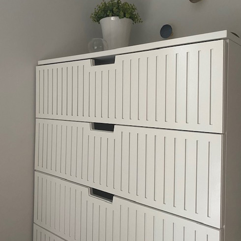 Robban - front pattern for Nordli chest of drawers 80cm (47cm deep)