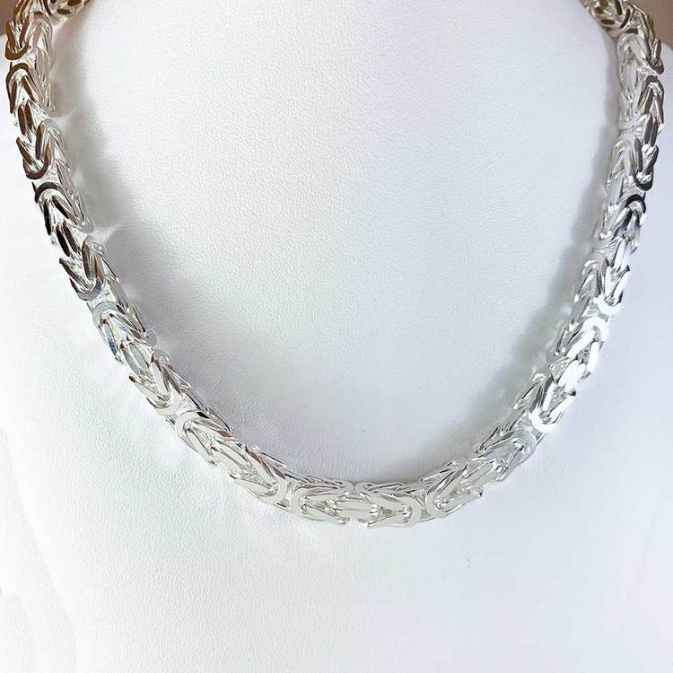 kejsarhalsband för män i silver från catwalk jewellery