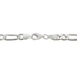 Figarolänk Halsband Silver - 5,75 mm