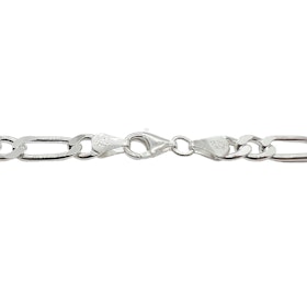 Figarolänk Halsband Silver - 5,75 mm
