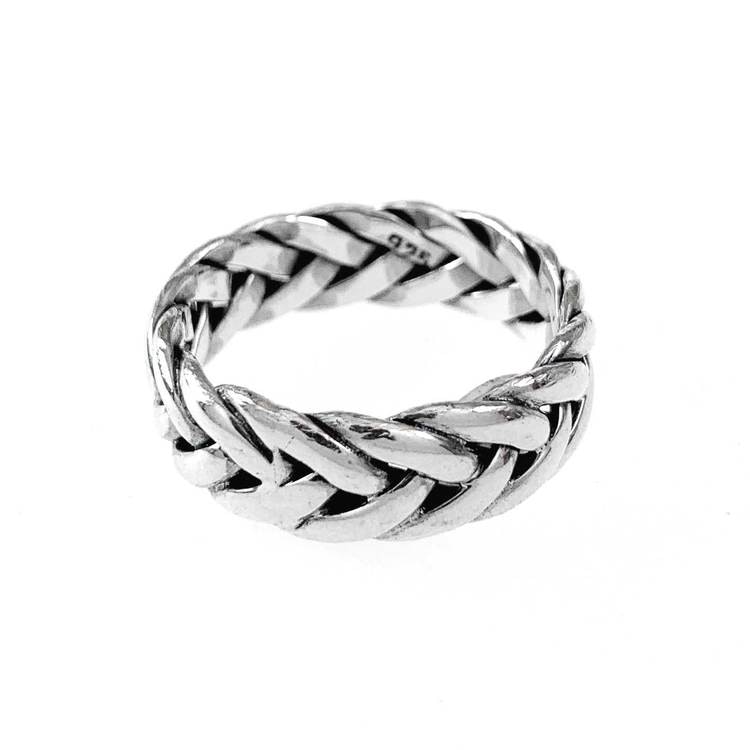Ring Fishbone Oxiderat Silver - Catwalk Jewellery