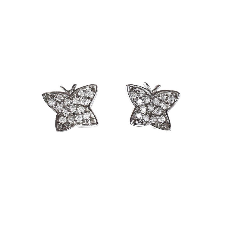 Vackra örhängen Butterfly Rhodinated Silver från Catwalk Jewellery