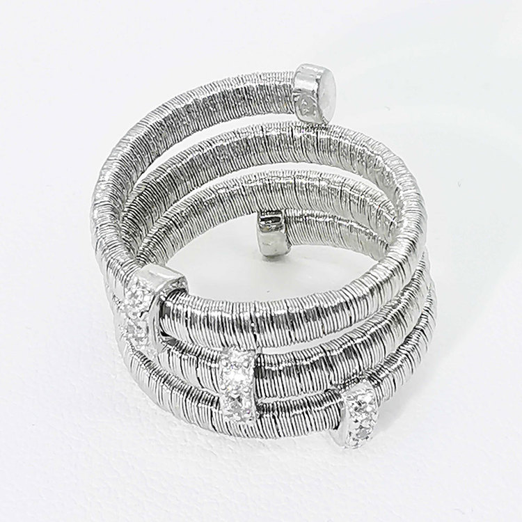 cool ring i silver Aurora från Catwalk Jewellery