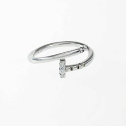 Ring Spike Sparkling Silver