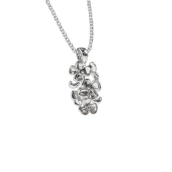 Halsband Small Flowers Silver