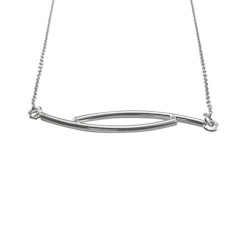 Halsband Double Rod Rhodinerat Sterlingsilver