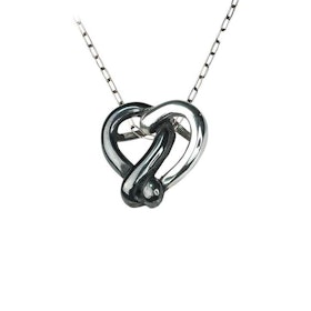 Halsband Tangled Heart Silver