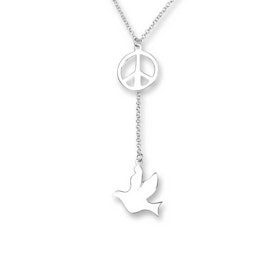 Halsband Peace & Dove Silver