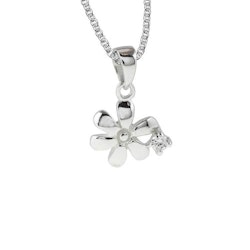 Halsband Sparkling Flower Silver