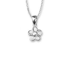 Halsband Flower Silver