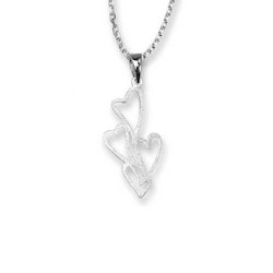 Halsband Four Hearts Silver
