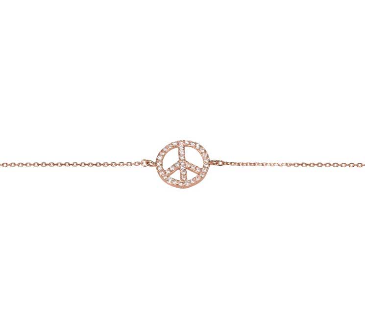 Snyggt peace armband från Catwalk Jewellery