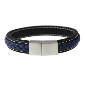 Läderarmband Svart / Navy