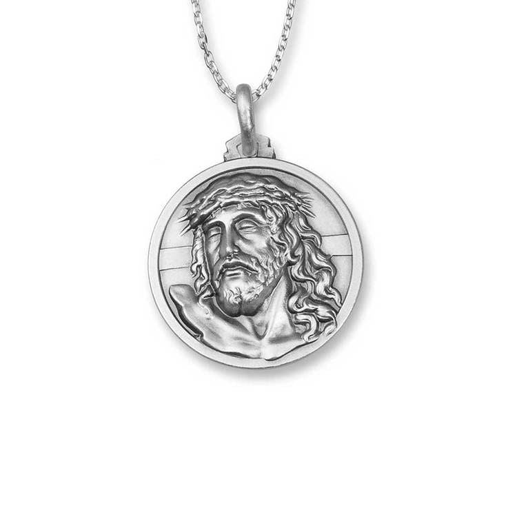 Halsband Jesus Rhodinerat Silver - Catwalk Jewellery