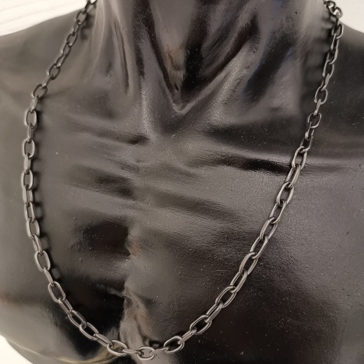 Halsband Ankar Oxiderat Stål - 6 mm - Catwalk Jewellery