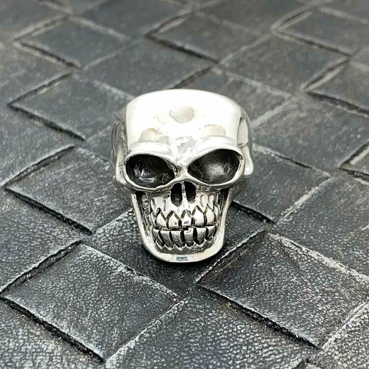 Ring Skull Oxiderat Silver