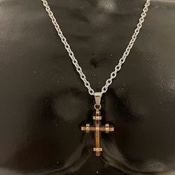 Halsband Cross Stål