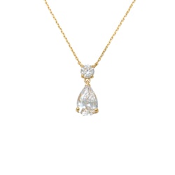 Guldhalsband Sparkling Drop 18K