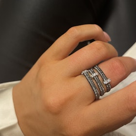 Ring Aurora Oxiderat Silver
