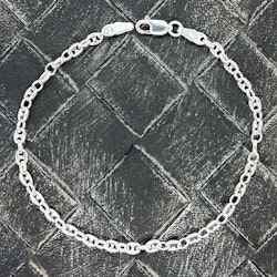 Marinalänk Silver - Armband 3 mm