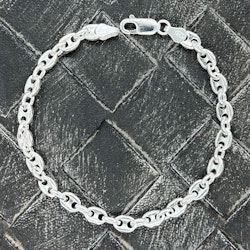 Marinalänk Silver - Armband 5 mm