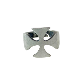 Ring "Knight Templar Cross" Oxiderat Silver