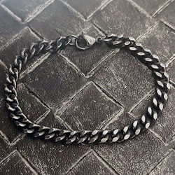 Armband Pansar Oxiderat Stål - 6,5 mm