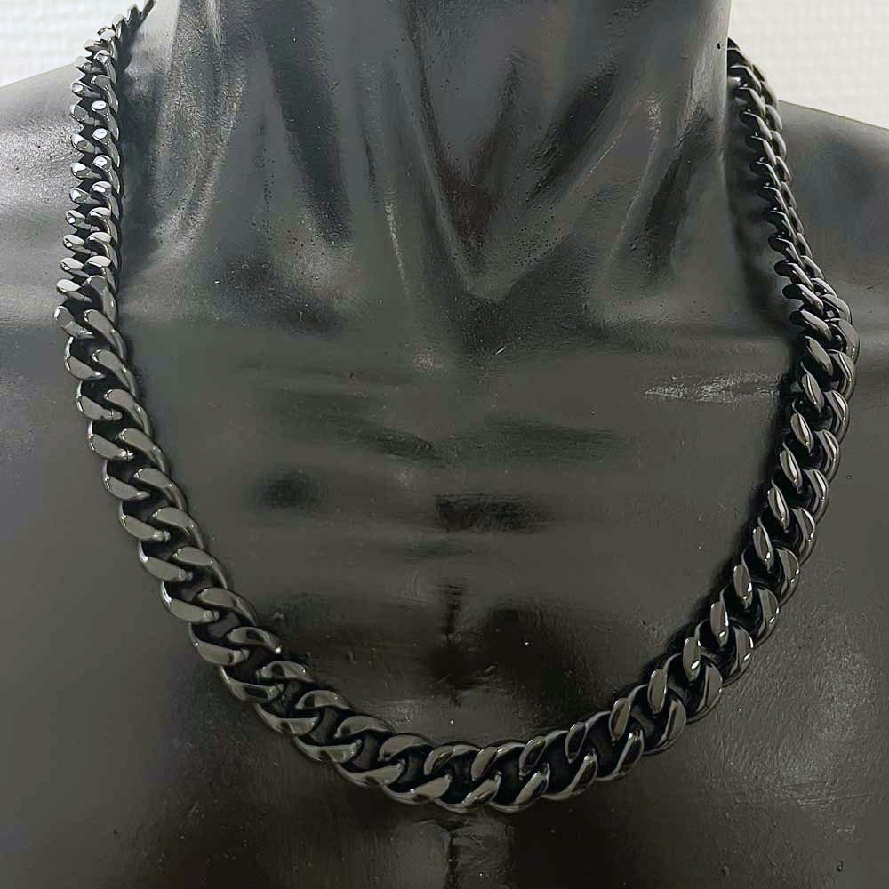 Halsband svart stål från catwalksmycken