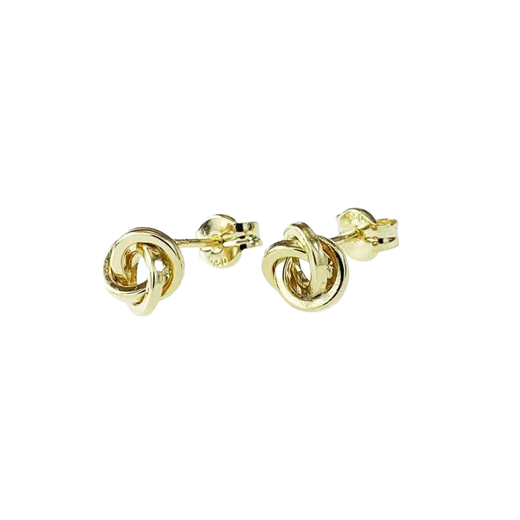Vackra örhängen knot i 18 karats guld från catwalksmycken