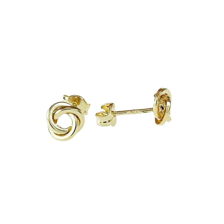 Vackra örhängen knot i 18 karats guld från catwalksmycken