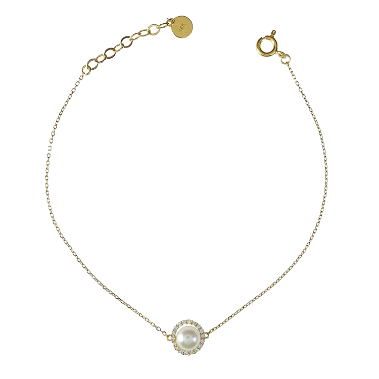 Vackert armband Shiny Pearl i 18K guld från Catwalk Jewellery