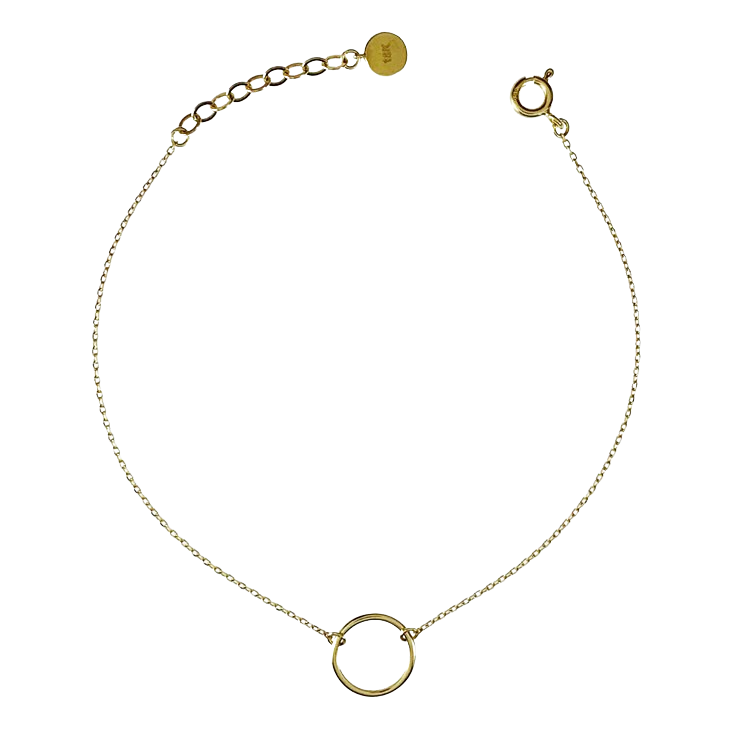 Vackert armband Circle i 18K guld från Catwalk Jewellery